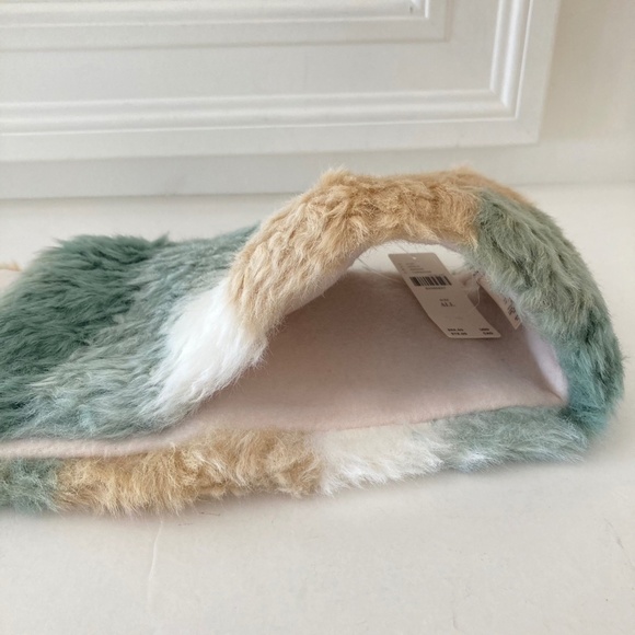 NWT Anthropologie Tie Dye Faux Fur Collar Scarf - Picture 7 of 8